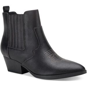 NIB Sun + Stone Grangerr Stretch Ankle Boots Black Size 8.5